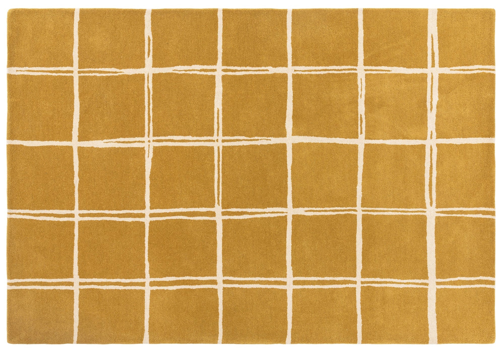 Albany Grid Gold Rug
