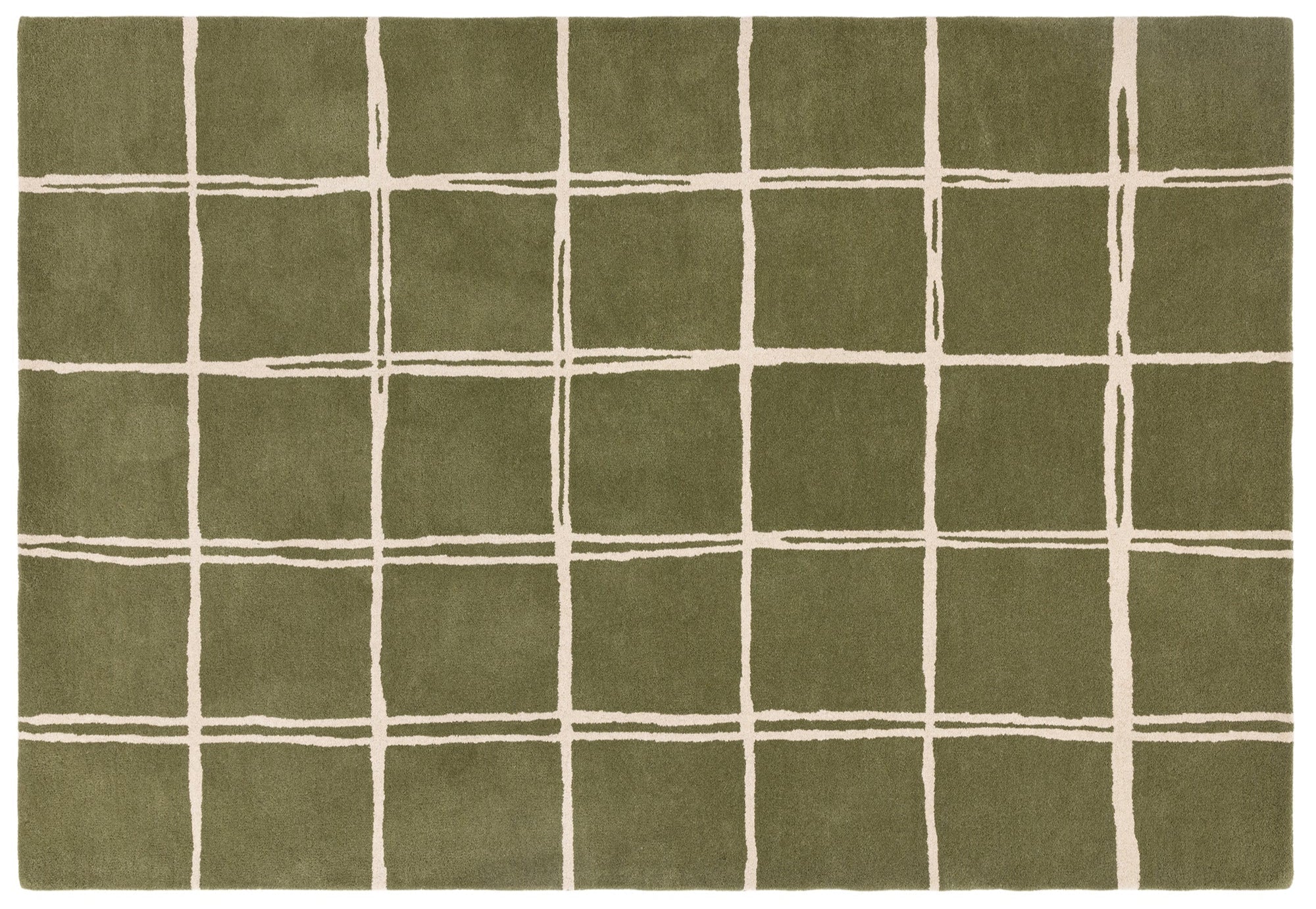 Albany Grid Olive Rug