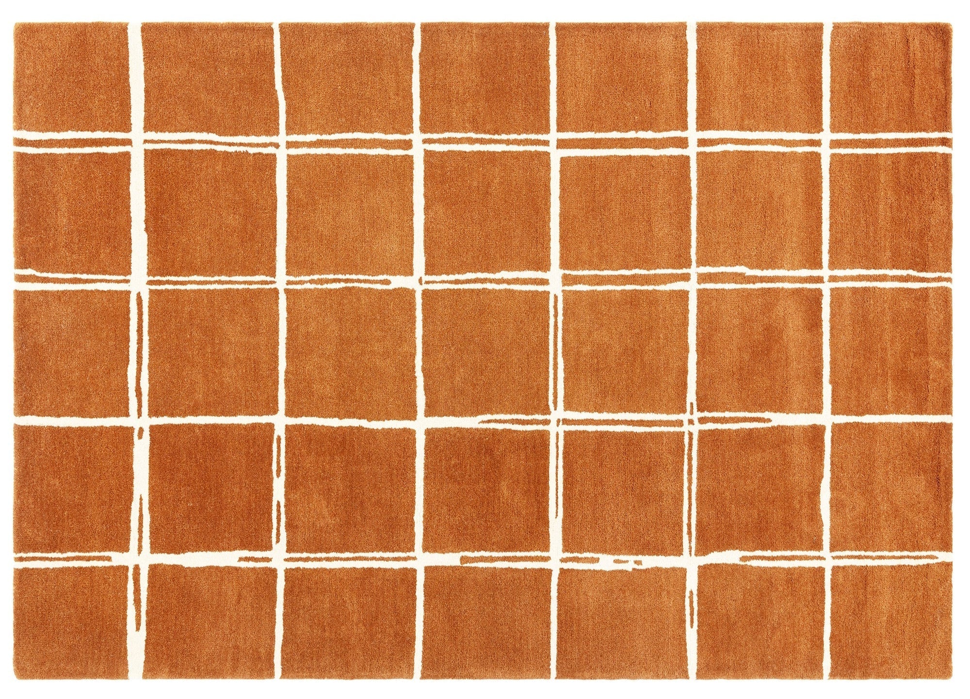 Albany Grid Rust Rug