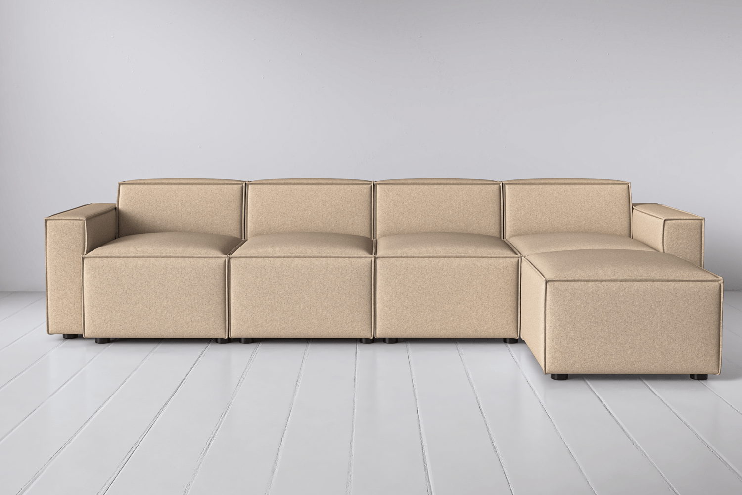 Modèle 03 Canapé 4 places avec méridienne à droite