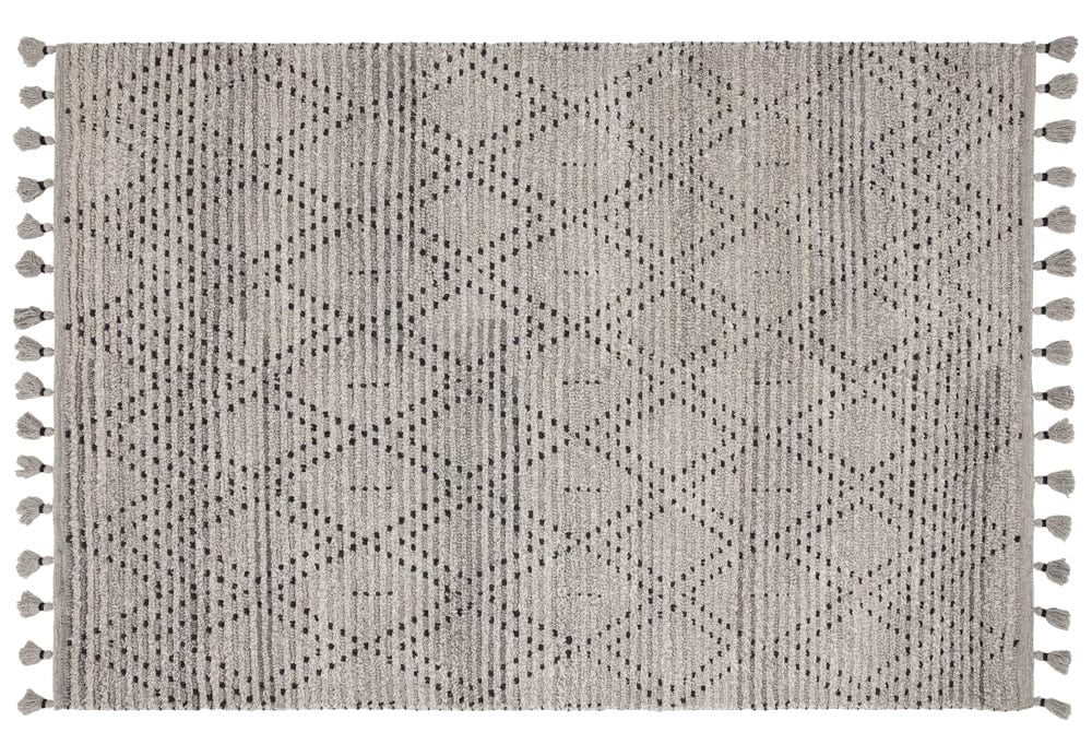 Tapis du Népal Gris Noir Diamant