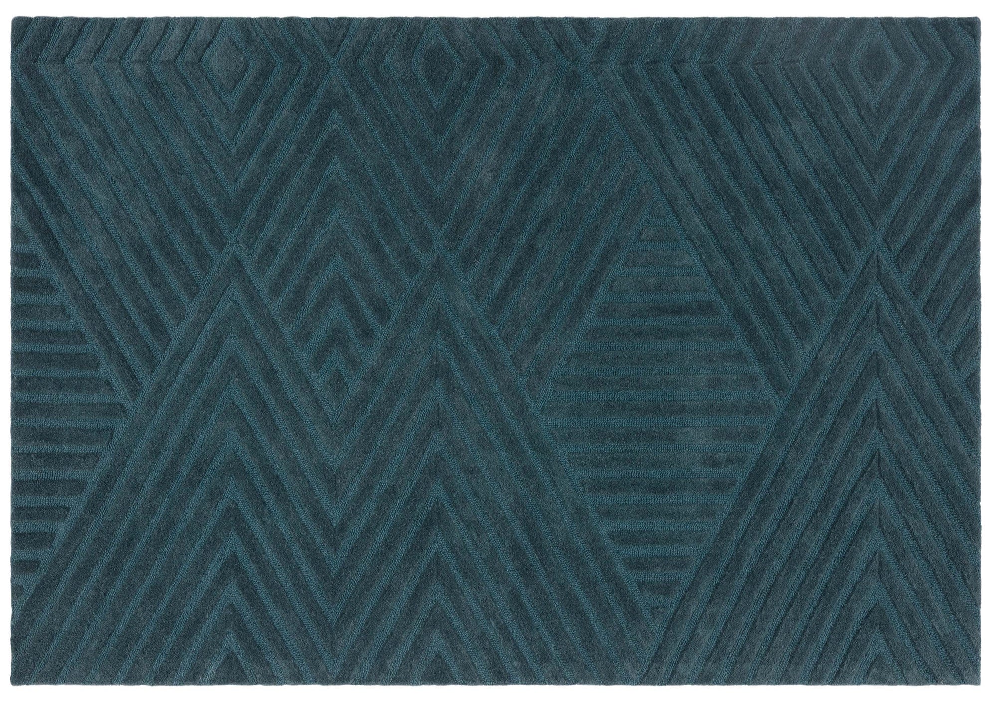 Tapis Hague Edge bleu sarcelle
