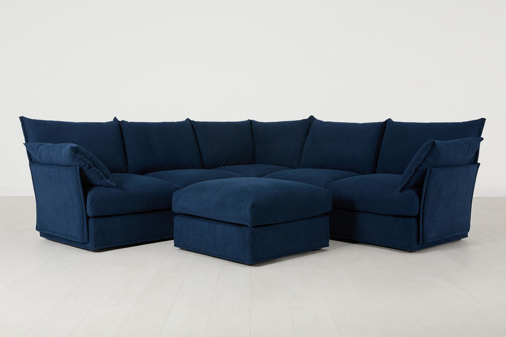 Canapé d'angle modèle 06 avec pouf