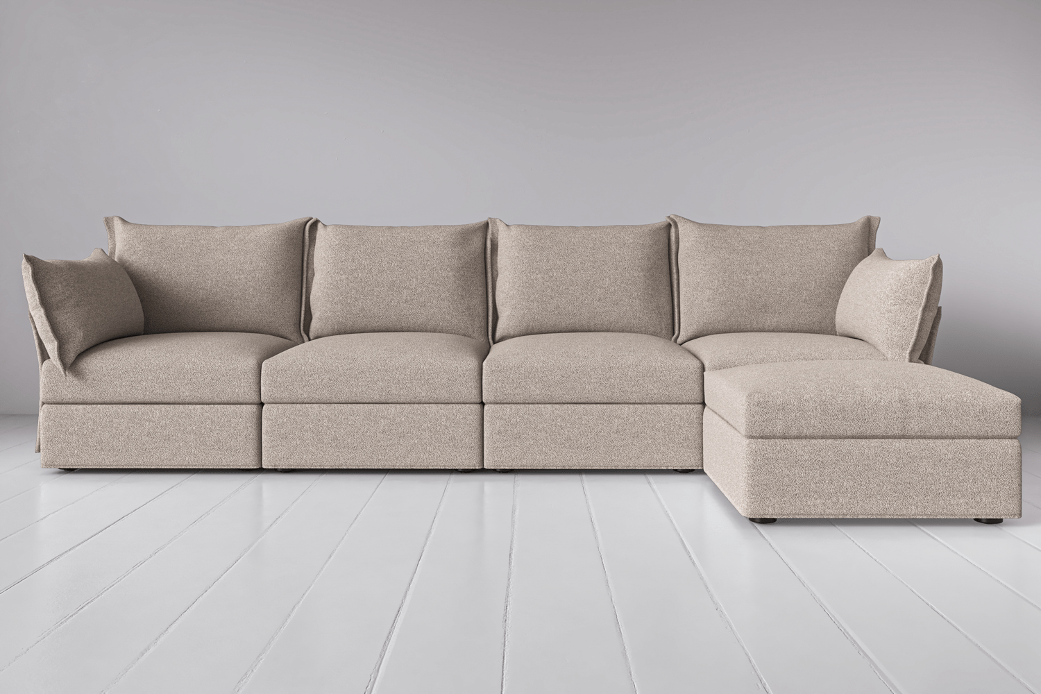 Modèle 06 Canapé 4 places avec méridienne à droite