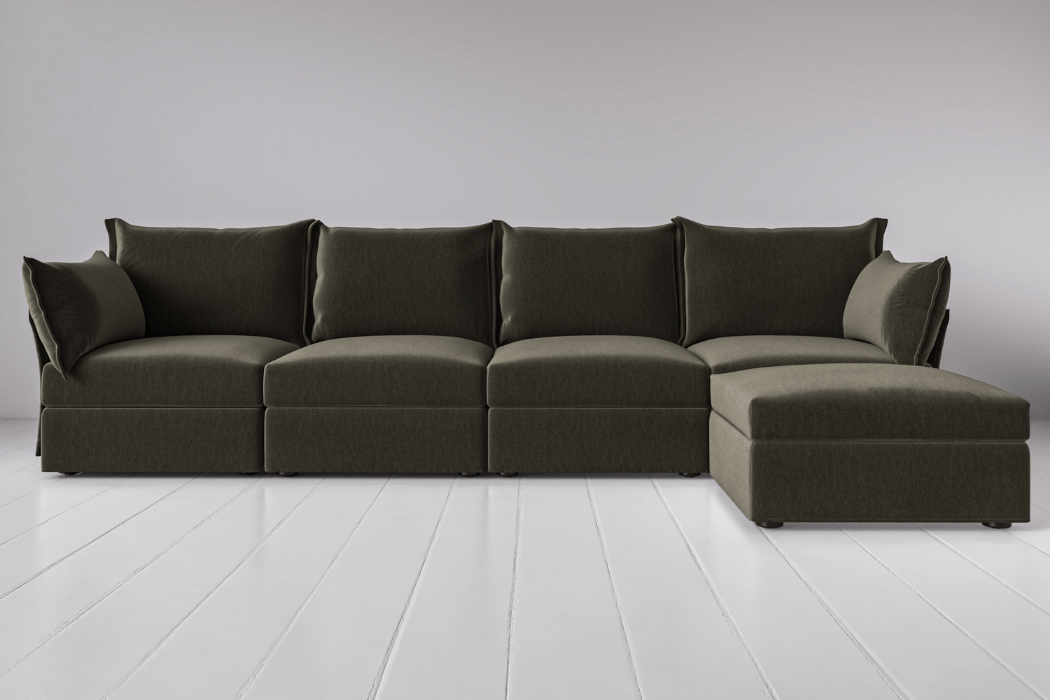 Modèle 06 Canapé 4 places avec méridienne à droite